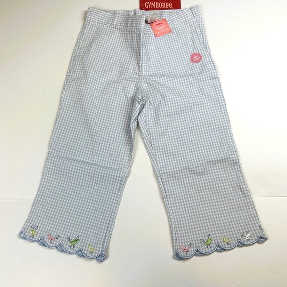 NWT Gymboree Girl Scallop Hem Gingham Partridge Capri & Stripe Neck Knit Tank 6 - Picture 2 of 7